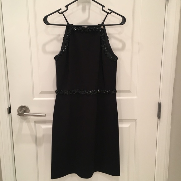 NWOT Tory Burch Embellished Crepe Cocktail Dress - Picture 3 of 4